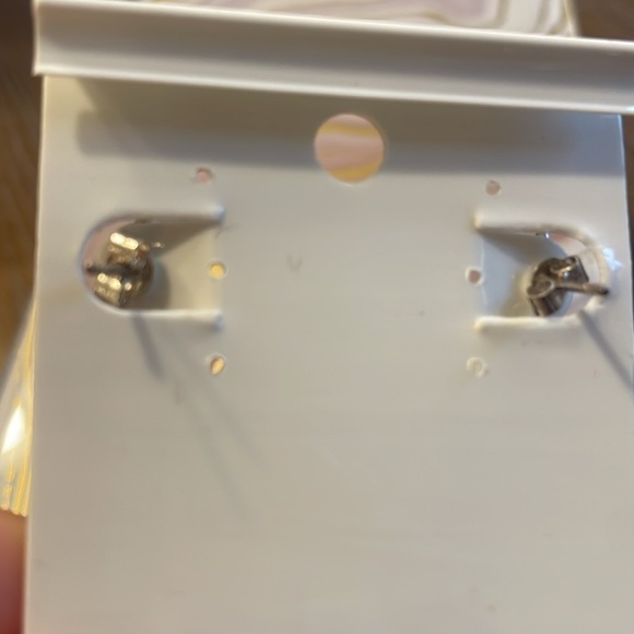 NWT Sterling Silver Earrings with Blue Topaz - Picture 4 of 6